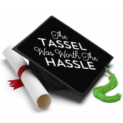 TASSELHASSLE: Tassel was Worth the Hassle Grad Cap Tassel Topper
